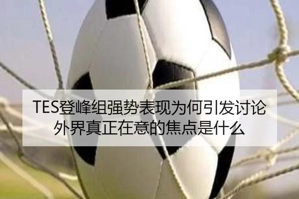 TES登峰组强势表现为何引发讨论 外界真正在意的焦点是什么